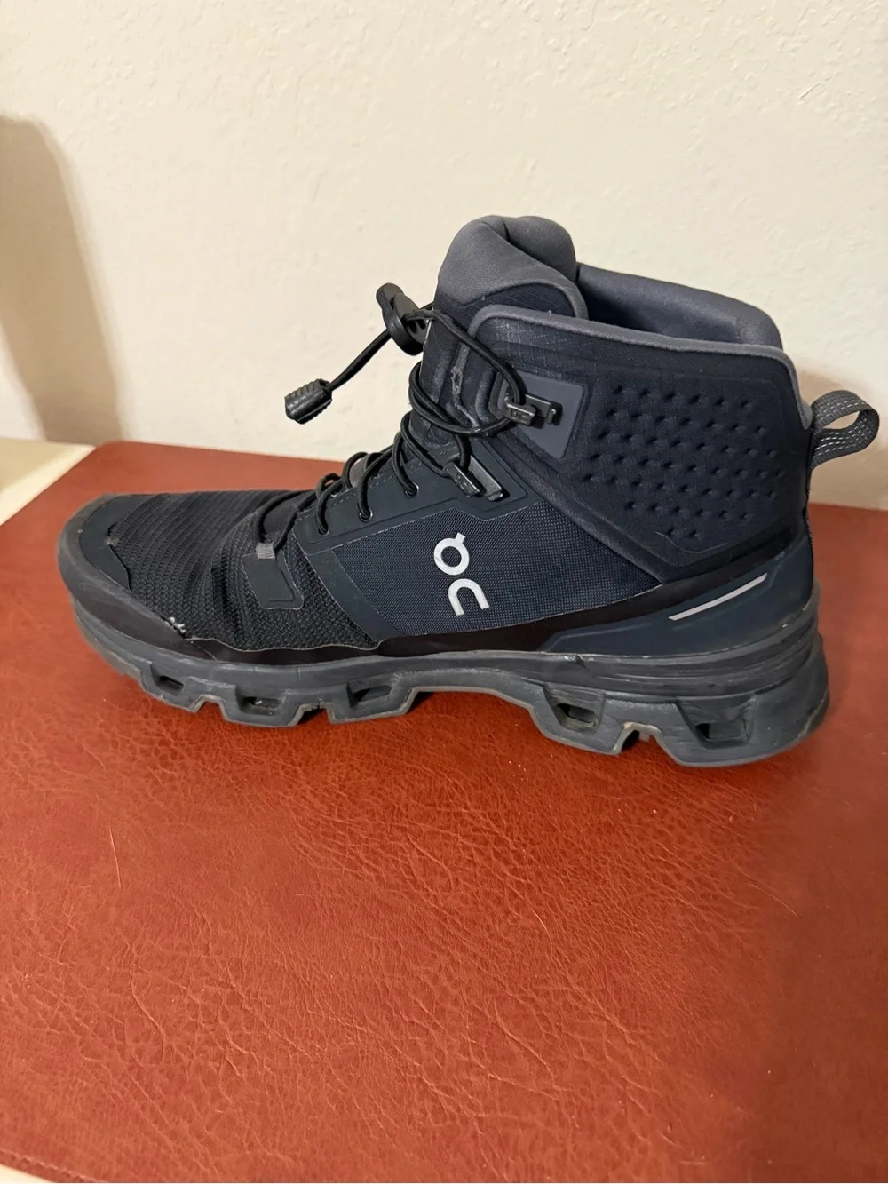 On Cloudrock Mid Waterproof Hiking Boots — Black